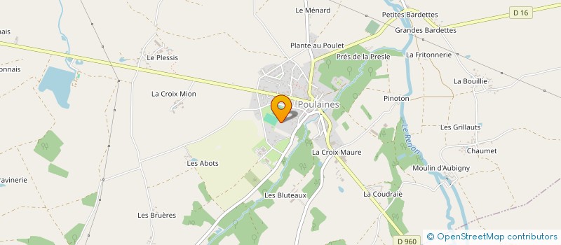 localisation de l'entreprise LA PROMENADE à POULAINES