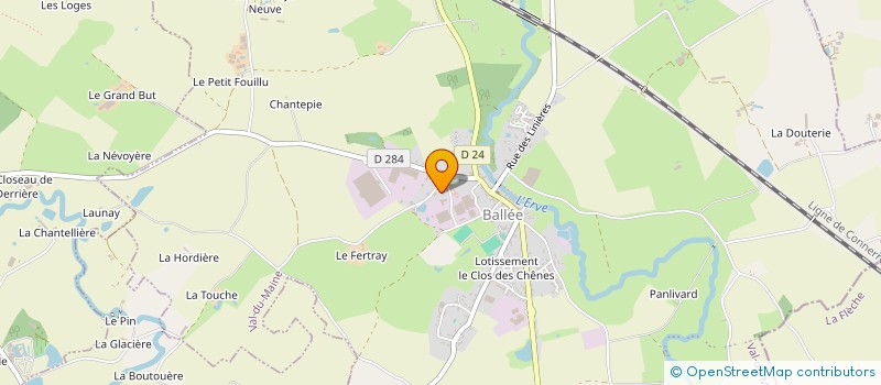 localisation de l'entreprise LA PROMENADE  VAL-DU-MAINE