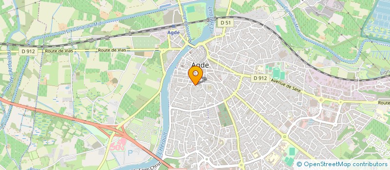 localisation de l'entreprise LA PROMENADE AGATHOISE  AGDE