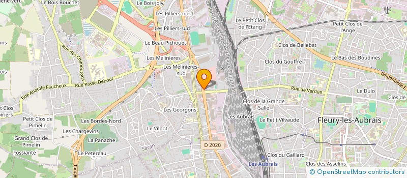 localisation de l'entreprise LA PROMENADE DES COMTESSES à FLEURY-LES-AUBRAIS