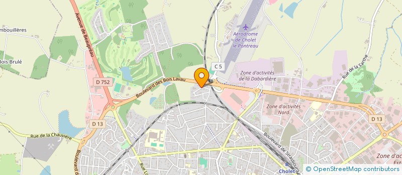 localisation de l'entreprise LA PROMENADE NEUVE à CHOLET