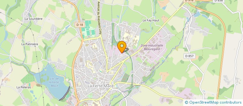 localisation de l'entreprise LA PROMOTION DE L'OBSTETRIQUE à LA FERTE MACE