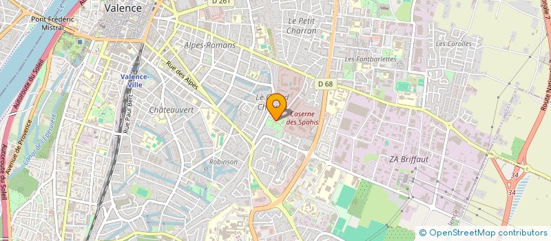 localisation de l'entreprise LA PROSE DES SABLES à VALENCE