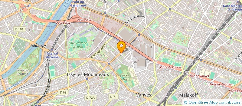 localisation de l'entreprise LA PROSPERITE SARL à ISSY-LES-MOULINEAUX