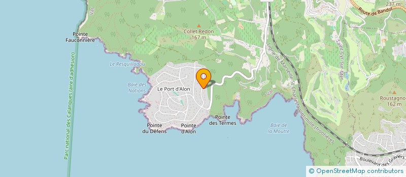 localisation de l'entreprise LA PROTECTION ANIMALE DE ST CYR à SAINT-CYR-SUR-MER