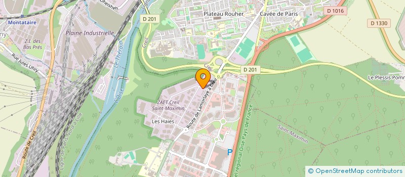 localisation de l'entreprise LA PROTECTION ELECTRONIQUE à CREIL