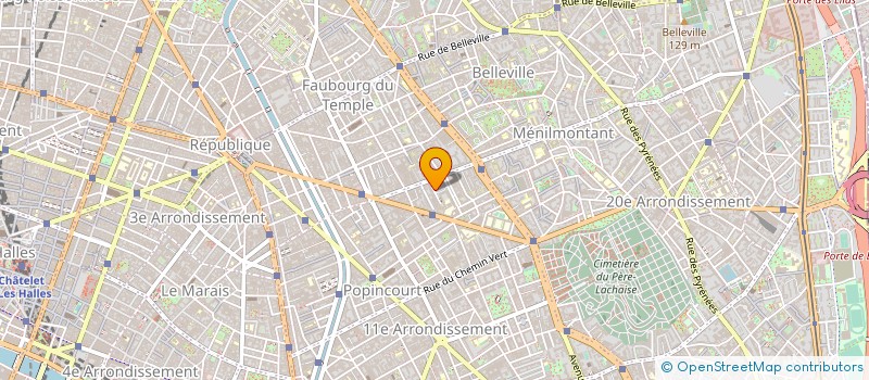 localisation de l'entreprise LA PROTECTION ET RENOVATION METALLIQUES à PARIS