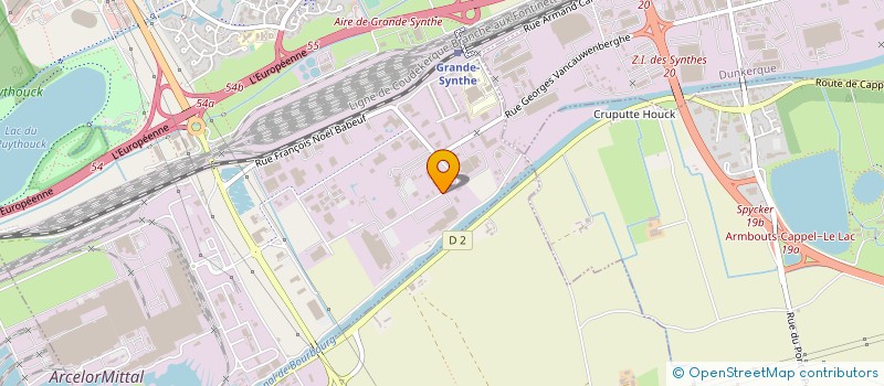 localisation de l'entreprise LA PROTECTION METALLIQUE  GRANDE-SYNTHE