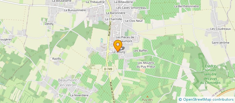 localisation de l'entreprise LA PROTECTRICE VERONNAISE  BEAUMONT-EN-VERON