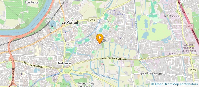 localisation de l'entreprise LA PROVENCALE  LE PONTET