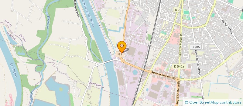 localisation de l'entreprise LA PROVENCALE à MONTELIMAR