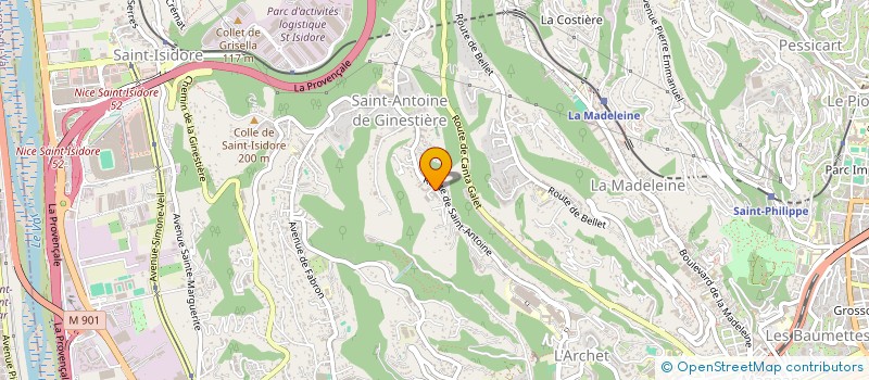 localisation de l'entreprise LA PROVENCALE à NICE