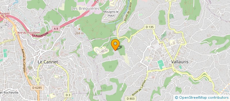 localisation de l'entreprise LA PROVENCALE à VALLAURIS