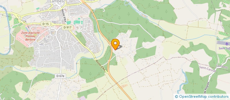 localisation de l'entreprise LA PROVENCALE  LAMBESC