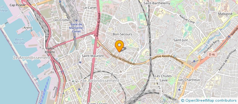 localisation de l'entreprise LA PROVENCALE ALIMENTAIRE  MARSEILLE