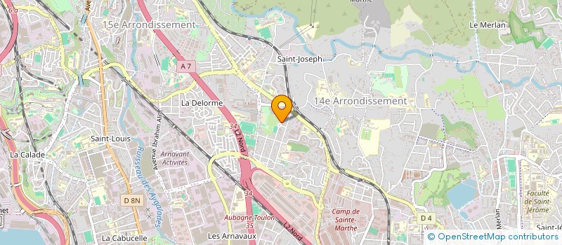 localisation de l'entreprise LA PROVENCALE D'EMBALLAGES à MARSEILLE 14EME