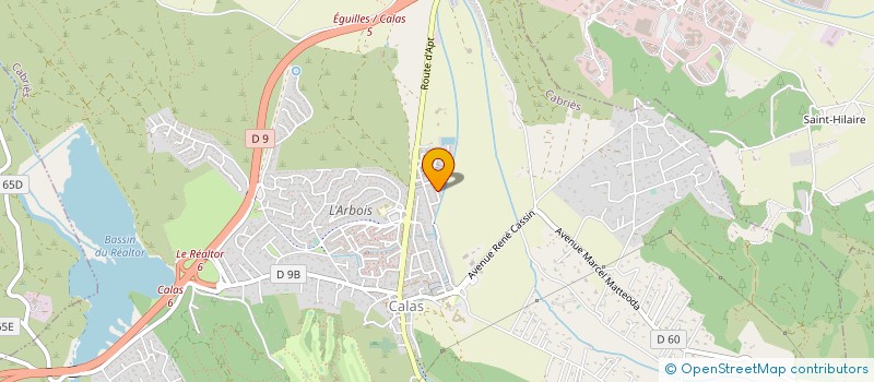 localisation de l'entreprise LA PROVENCALE DE COURTAGE  CABRIES