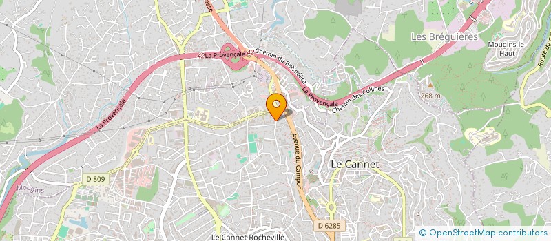 localisation de l'entreprise LA PROVENCALE DE NETTOYAGE à LE CANNET