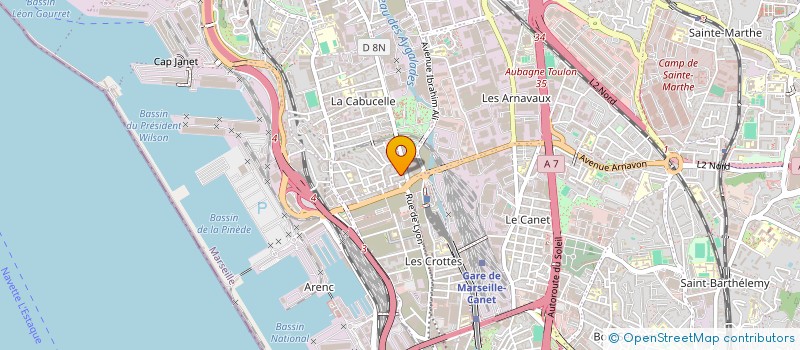 localisation de l'entreprise LA PROVENCALE DE SECURITE à MARSEILLE 15EME