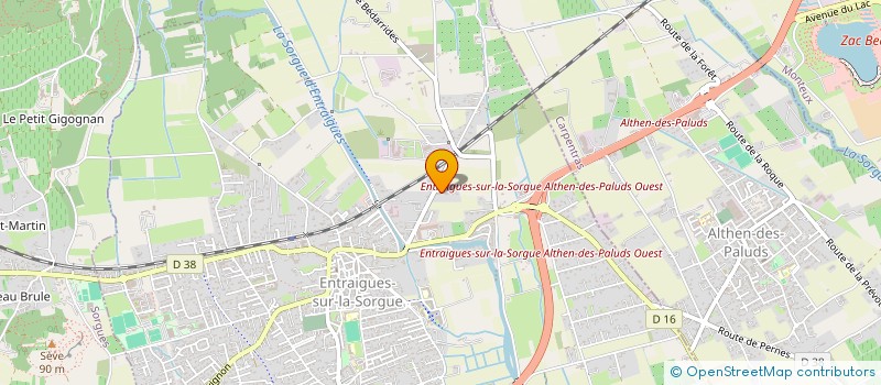 localisation de l'entreprise LA PROVENCE EN PEINTURE LS  ENTRAIGUES-SUR-LA-SORGUE