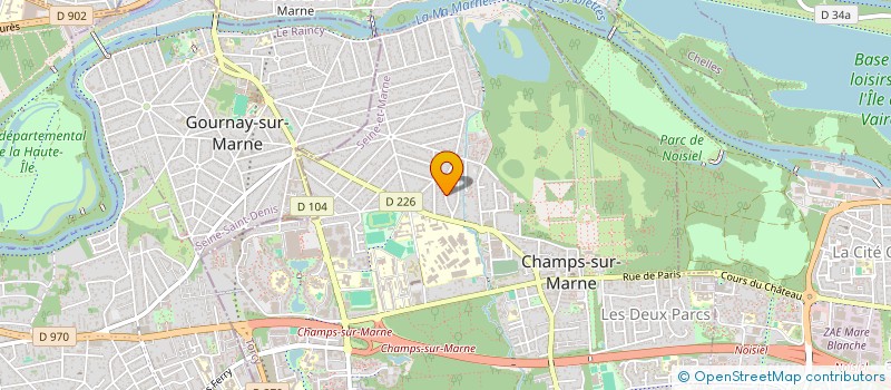 localisation de l'entreprise LA PROVIDENCE  CHAMPS-SUR-MARNE