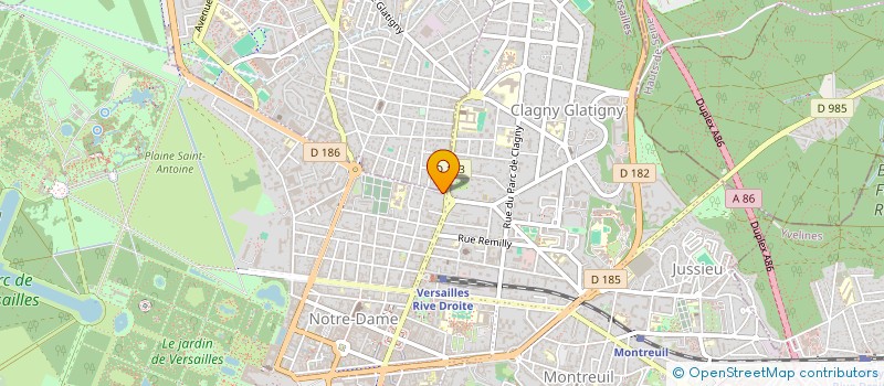 localisation de l'entreprise LA PROVIDENCE  VERSAILLES