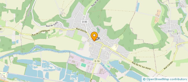 localisation de l'entreprise LA PROVIDENCE - ATTICHY  ATTICHY