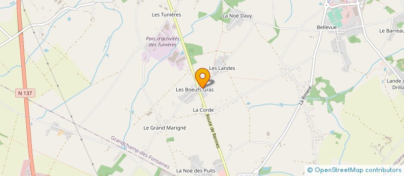 localisation de l'entreprise LA PROVIDENCE SAINT-MICHEL INVEST  GRANDCHAMP-DES-FONTAINES