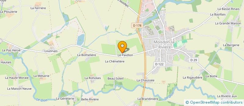 localisation de l'entreprise LA PROVOTE à MOISDON-LA-RIVIERE