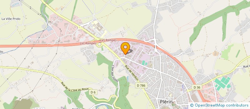 localisation de l'entreprise LA PRUNELLE  PLERIN