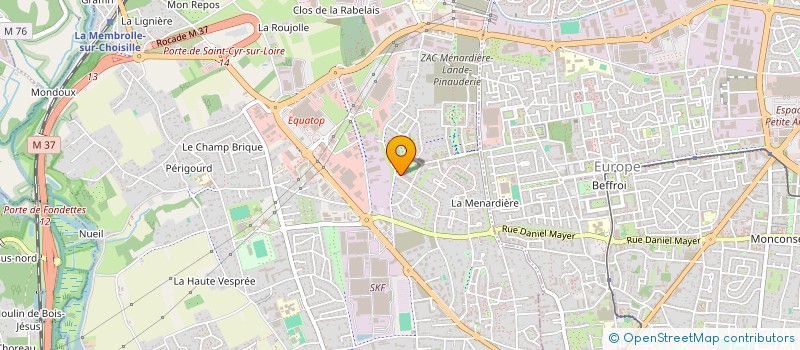 localisation de l'entreprise LA PTITE BOUCLE  SAINT-CYR-SUR-LOIRE