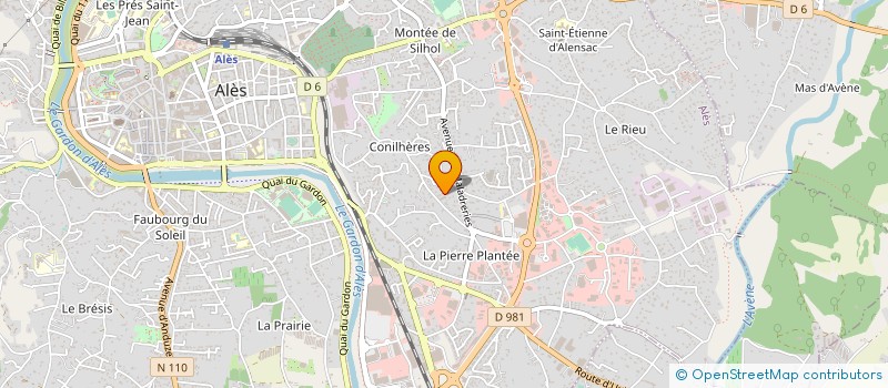 localisation de l'entreprise LA PUCE A L OREILLE à ALES
