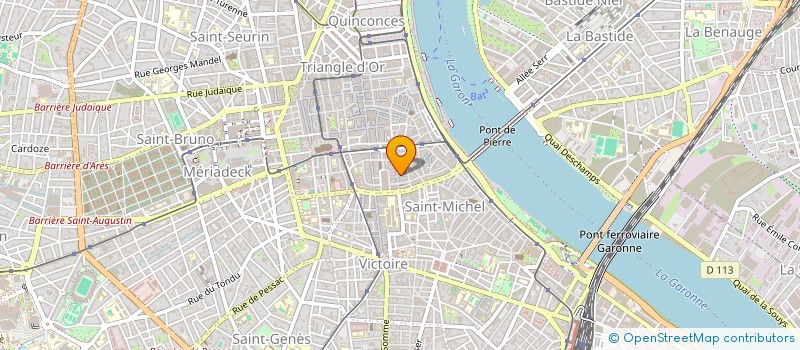 localisation de l'entreprise LA PUCE A L OREILLE à BORDEAUX