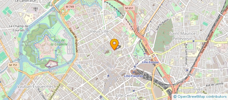 localisation de l'entreprise LA PUCE A L'OREILLE à LILLE