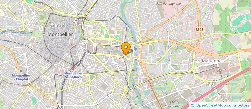 localisation de l'entreprise LA PUCE A L'OREILLE à MONTPELLIER