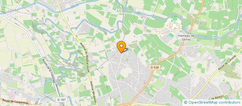 localisation de l'entreprise LA PUCE A L OREILLE  JONQUIERES