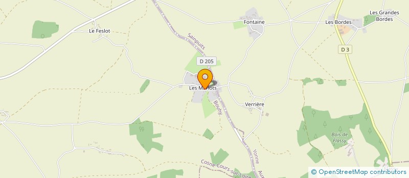 localisation de l'entreprise LA PUISERAIE  BOUHY