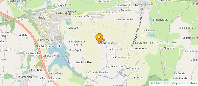 localisation de l'entreprise LA PULIRAIS à HEDE-BAZOUGES