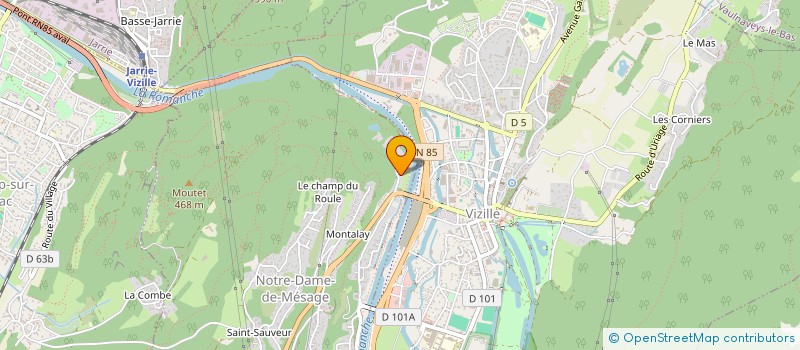 localisation de l'entreprise LA PULPE  NOTRE-DAME-DE-MESAGE