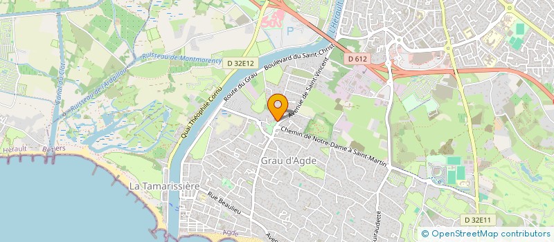localisation de l'entreprise LA PYNEDE à AGDE