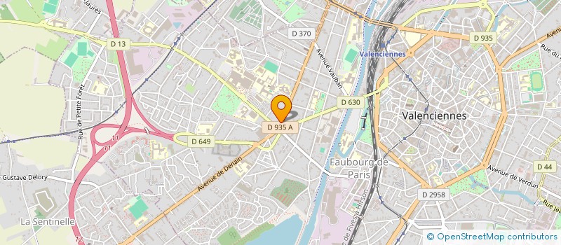 localisation de l'entreprise LA PYRAMIDE à VALENCIENNES