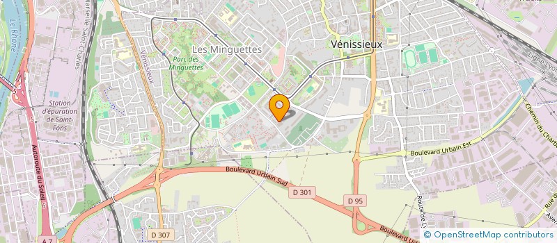 localisation de l'entreprise LA PYRAMIDE  VENISSIEUX