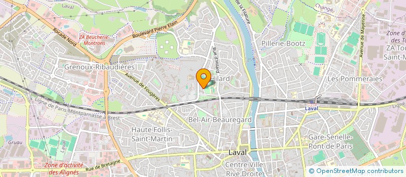 localisation de l'entreprise LA PYRAMIDE à LAVAL