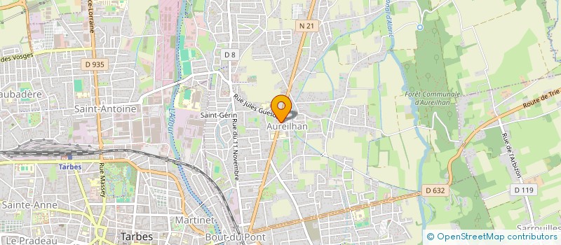 localisation de l'entreprise LA PYRENEENNE DE L'IMMOBILIER  AUREILHAN