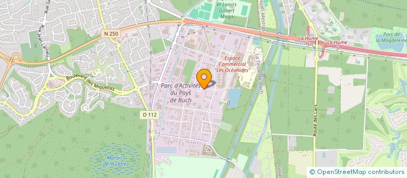 localisation de l'entreprise LA PYRITE  LA TESTE-DE-BUCH