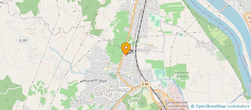 localisation de l'entreprise LA PYRITE  SOYONS