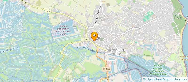localisation de l'entreprise LA Q.V à NOIRMOUTIER-EN-L'ILE