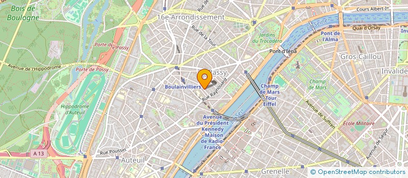 localisation de l'entreprise LA QUADRIPARTITE  PARIS