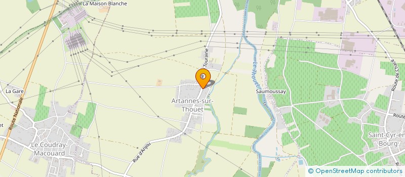 localisation de l'entreprise LA QUANTINIERE  ARTANNES-SUR-THOUET