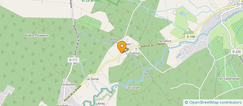 localisation de l'entreprise LA QUARTERONNE  SAUCATS